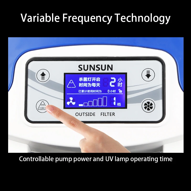 Sunsun HW Series Frequency Outside Aquarium Filter Ultra-Quiet External Aquarium Filter for Large Fish Tanks and Aquariums