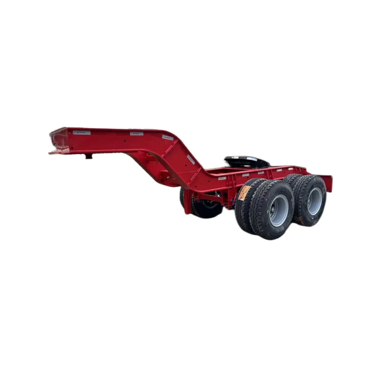 China Factory Heavy Duty Full Cargo Trailer High Strength Full Thickness Drop Deck Semi Trailer for Sale in Mongolia