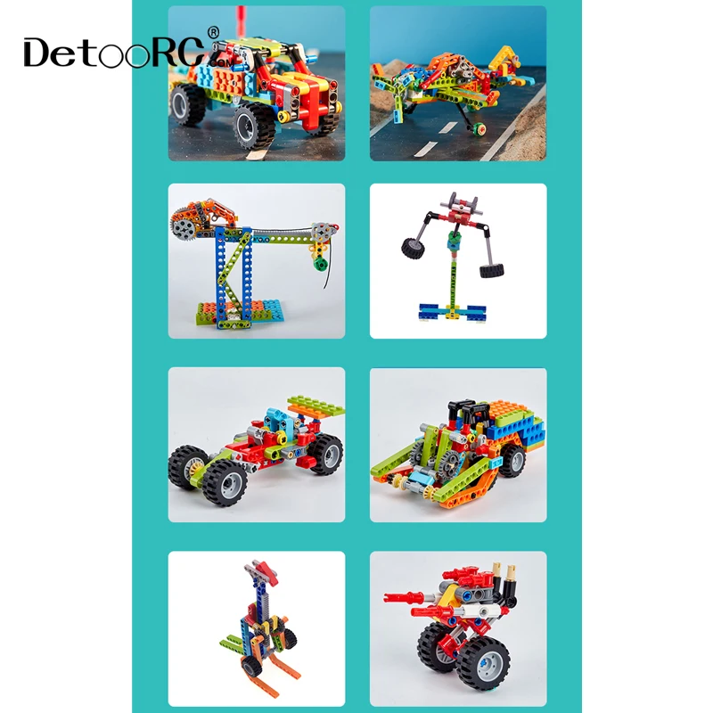Detoo 110 in 1 construction toys physical science engineering creation kits STEM Project for kids