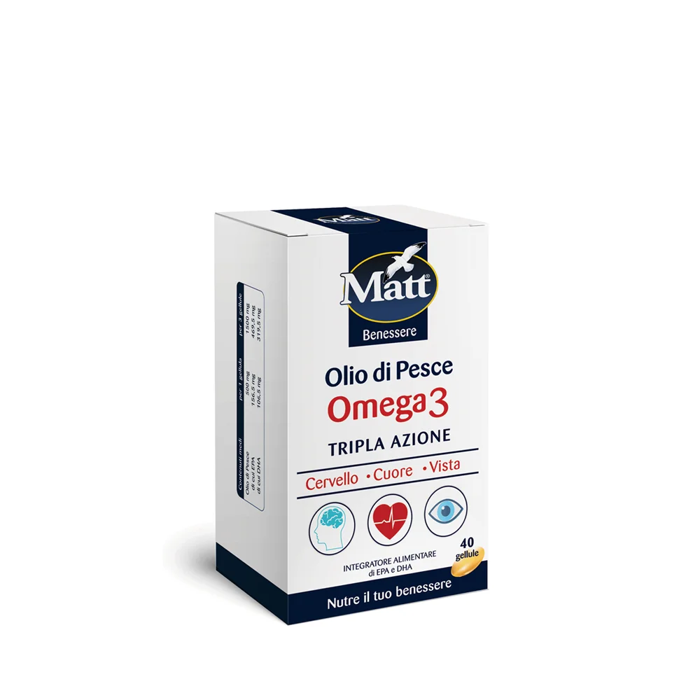 Made In Italy Top Quality Healthcare Supplements Fish Oil Omega 3 Epa Dha Triple Action Brain Heart And Eyesight