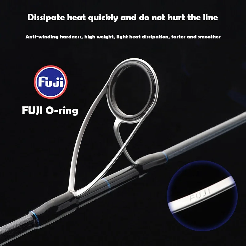 RISING FUJI Guide Ring FUJI Reel Seat 2.43m 2.58m High Carbon Blank Cast Heavy Popper Jigging Fishing Surf Rods