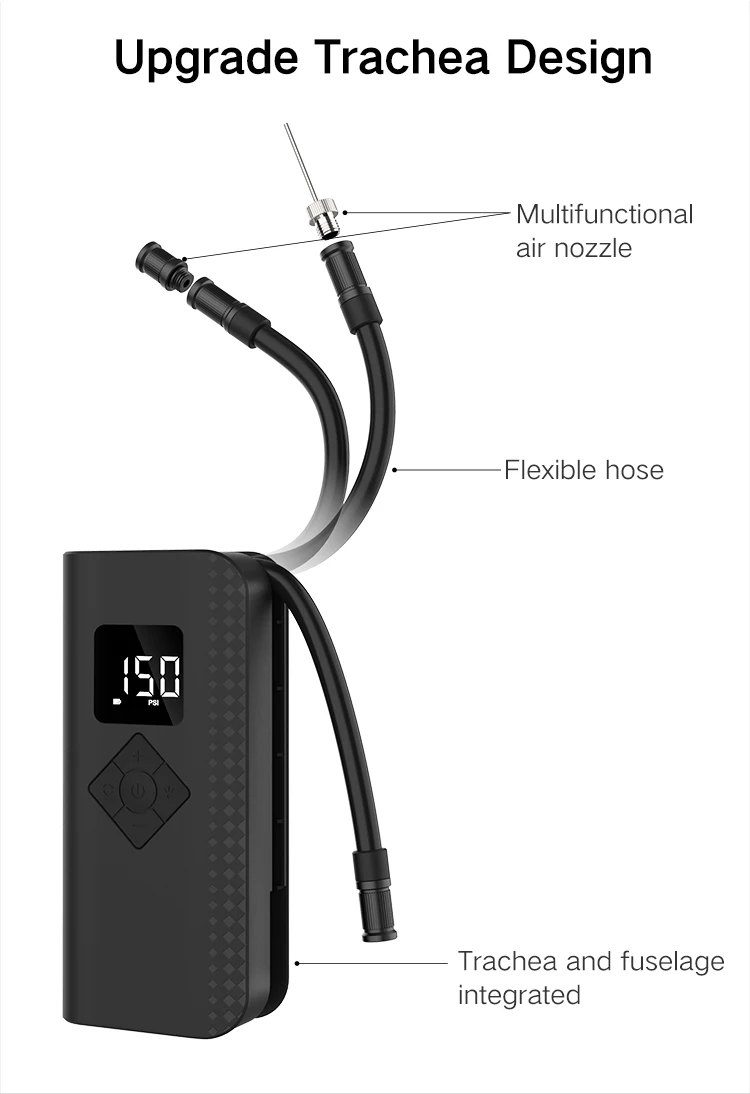 CYCPLUS portable electric wireless bicycle pump tire inflator car tyre pressure pump