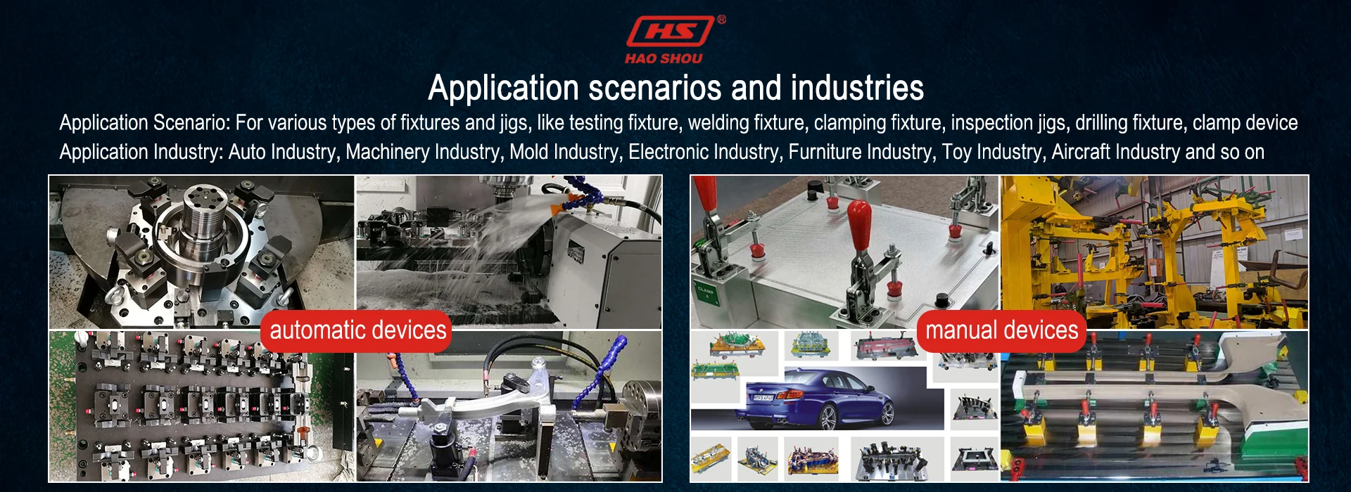 700kg/1540LB clamp supplier in China Zinc-plated toggle clamp heavy duty HS-70730A used on jigs of car