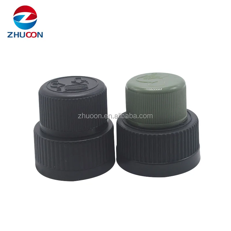 28-400, 28-410 White Child Resistant Cap w/F217 Liner, 28mm CRC plastic cap