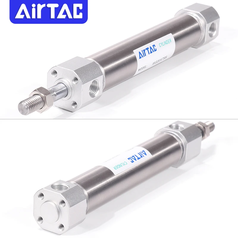 AIRTAC compact air cylinder MG32X25  Standard Mini  Buffered stainless steel pneumatic mini hydraulic cylinders