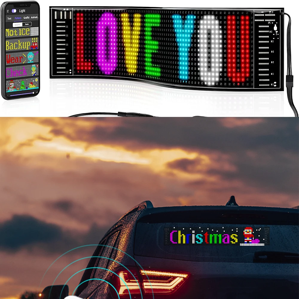 LED Matrix panel APP Control USB 5V Flexible LED Screen Scrolling Text Pattern Animation LED sign display