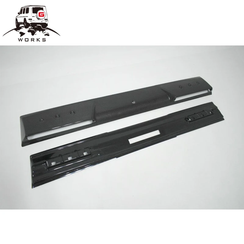 Good price!G-class 1990-2018y Roof Spoiler with LED For W463 G63 G65 G500 Style Front Spoiler Auto Car Parts Bodykit Roof Light