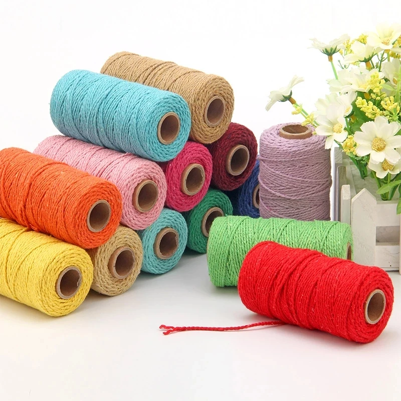 Top Quality 2mm Accept Custom Color Macrame Cotton Cord For