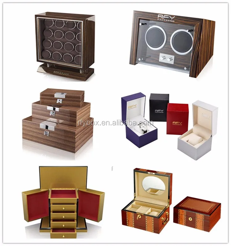 custom wooden gift packaging box for double watches
