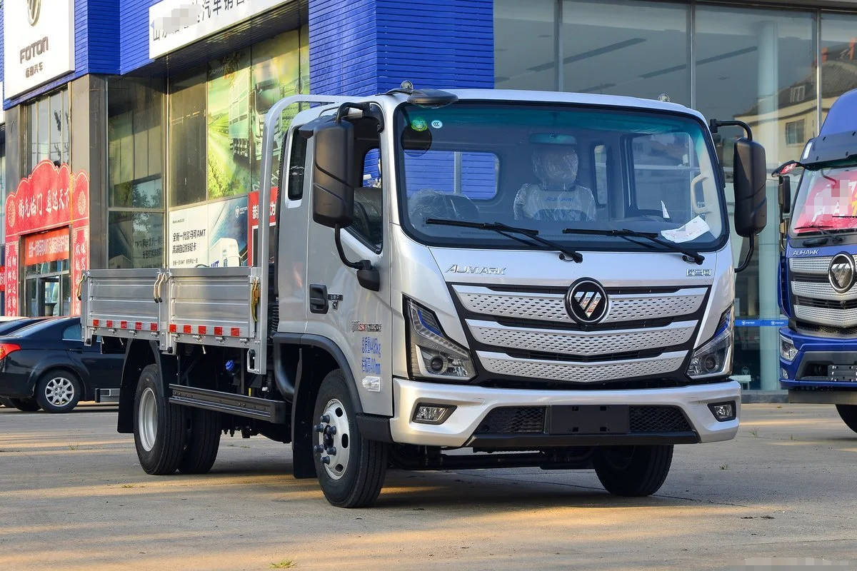 High quality China Foton truck 4x2 Drive form 163hp flatbed cargo truck model BJ1048V9JEA-FM3