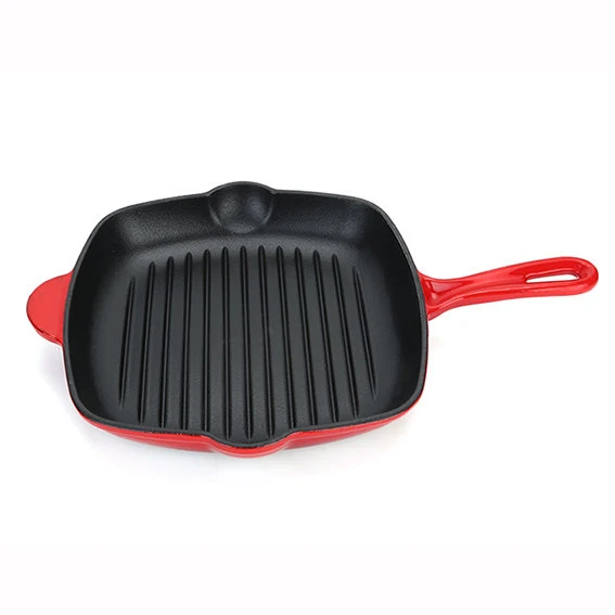 Китай, высокое качество, дешевая чугунная сковорода для барбекю, набор посуды от производителя