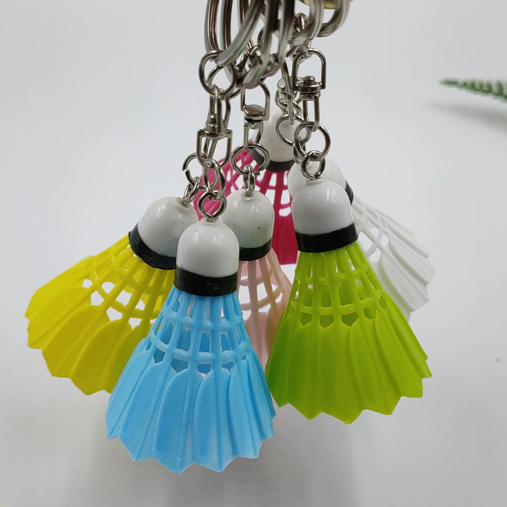 Mini Badminton Ball Pendant Keyrings Keychain Birthday Christmas Gift Keychain