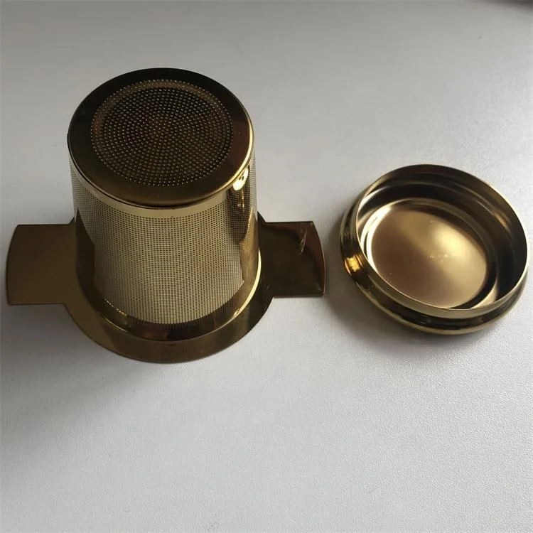 Customized Stainless steel steeper gold tea filter infuser for loose tea
