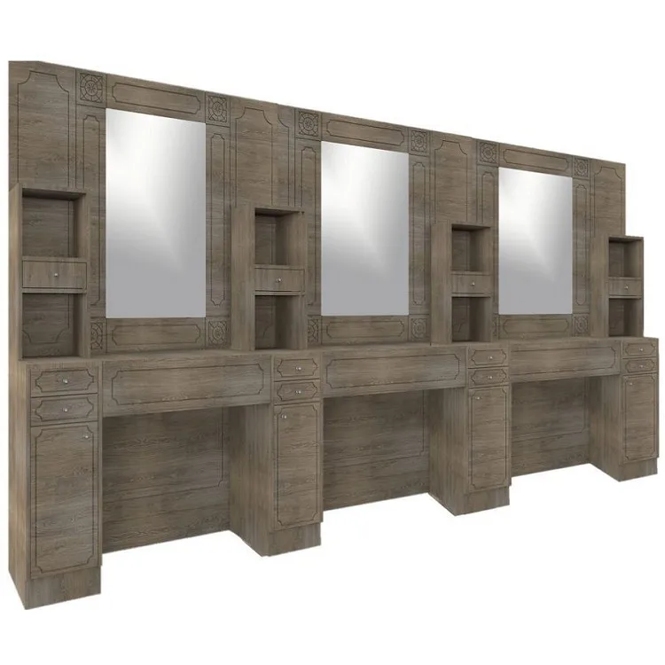 Парикмахерская настенная установка для укладки волос зеркало туалетный столик зеркальная станция