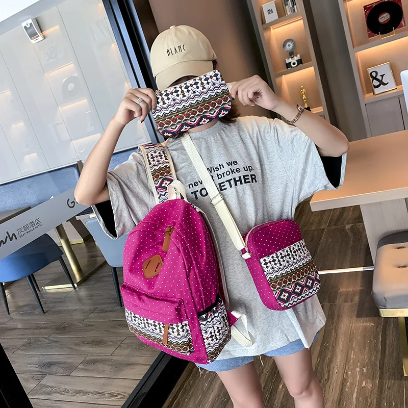  Новейшая модель; Парусиновая обувь комплект из 3 предметов повседневная одежда с рисунком школьного рюкзака и сумка-мессенджер сумка пенал наборы для ухода за кожей