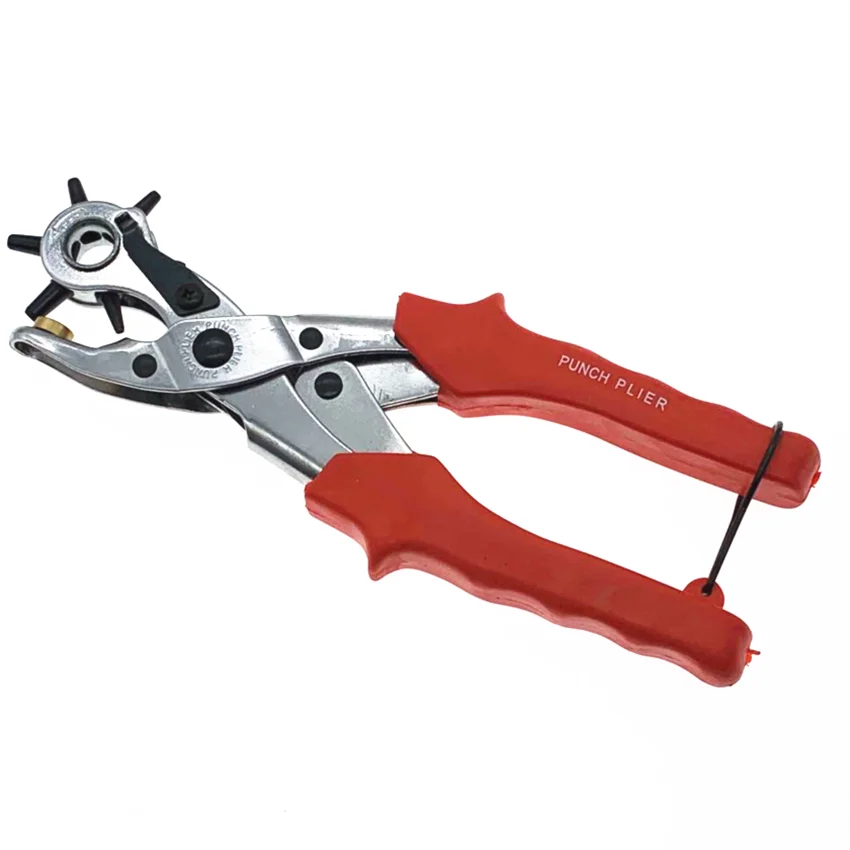 
Leather puncher revolve tool punch pliers eyelet belt hole watchband 