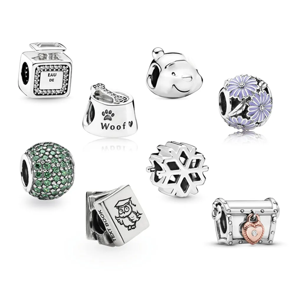 2024 New Charms Flowers Collection 925 Silver Beads Fit Original Bracelet Women DIY plata de ley 925 Charm Jewelry