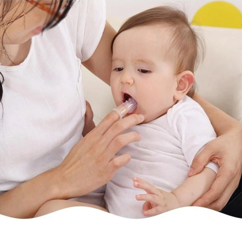 High Quality Soft Training Baby Finger Toothbrush Silicone Colorful Finger Toothbrush For Baby