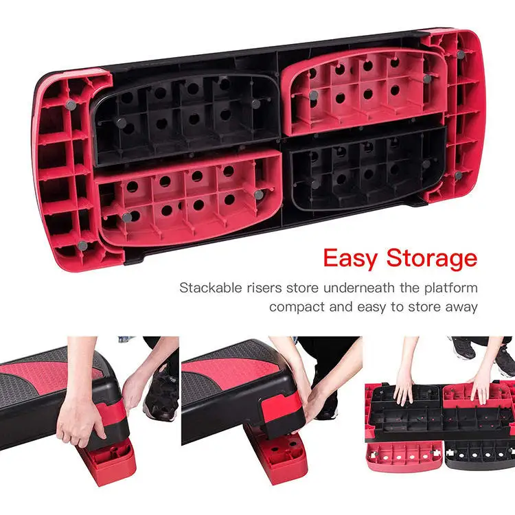 High Quality Aerobic Step Platform Adjustable Exercise Stepper Home Gym Fitness Accessory For Body Workout