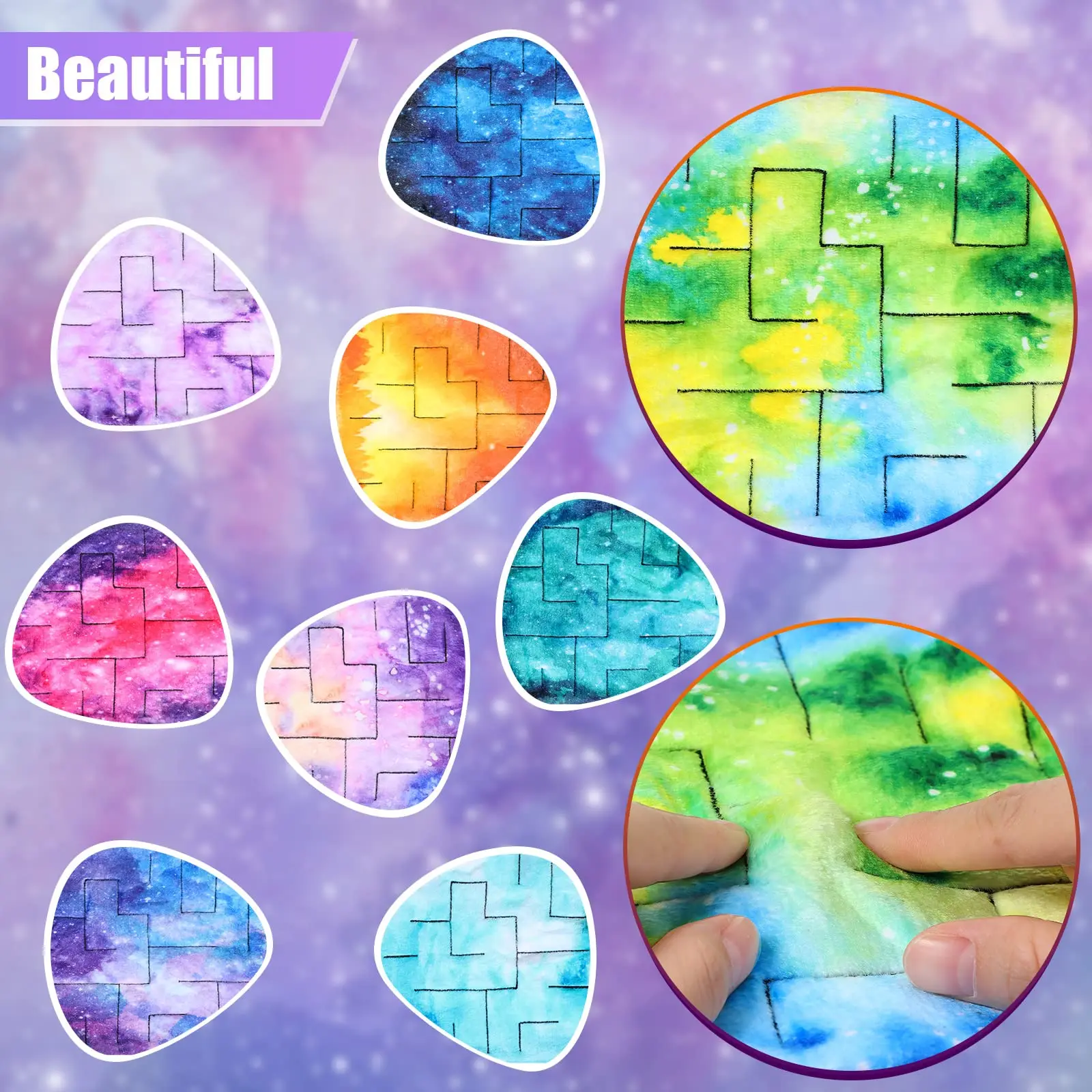 Autistic Autism Adhd Anxiety Therapy Sensory Tactile Improve Focus Fidget Stress Relief Toys Hand Braided Marble Maze Mat