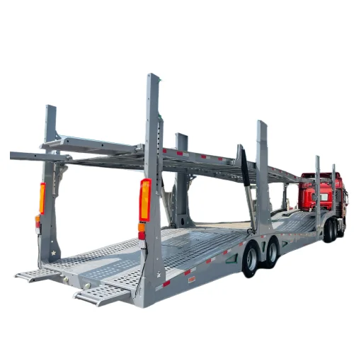 Customized Available 2 Axles Double Floor Car Carriage Semi Trailer For 6 8 10 Cars Suvs Transportation