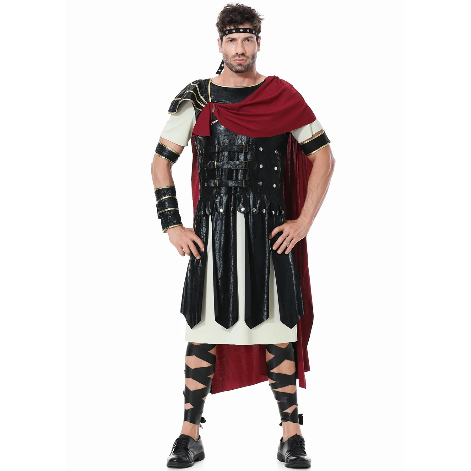 M-xxl Medieval Roman Spartan Costume Prince Halloween Gladiator Uniform