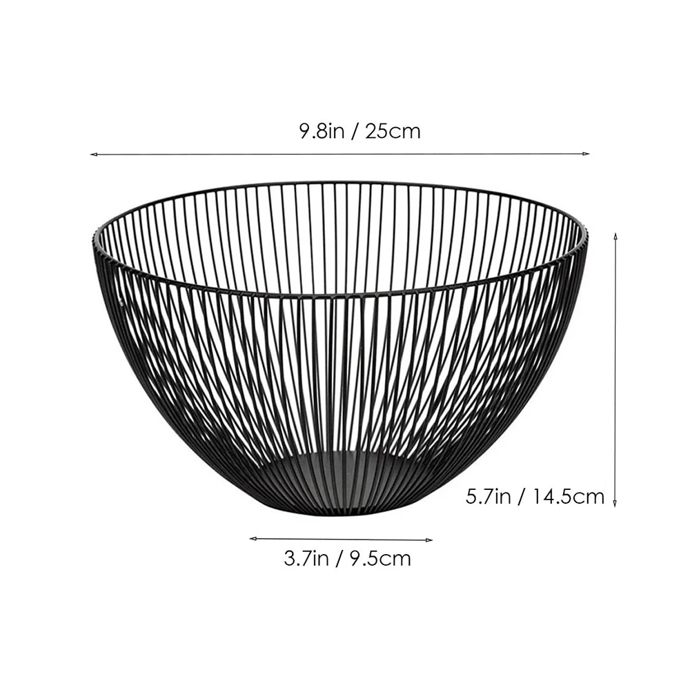 Кухонная Минималистичная железная подставка для чаши и фруктов металлическая проволочная корзина настольная овощей
