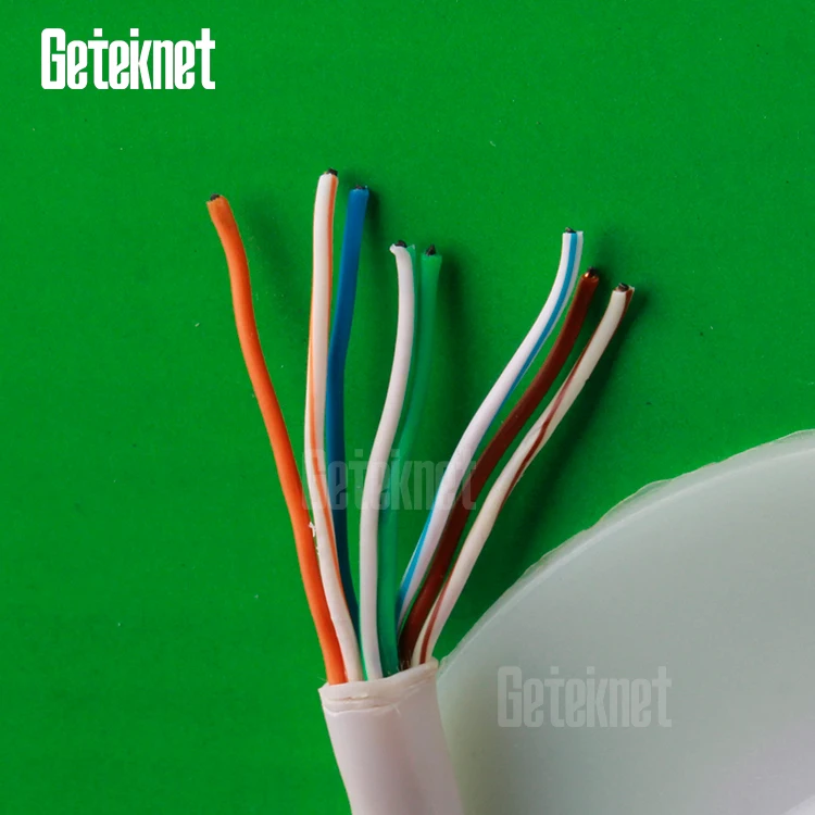 GETEKnet OEM OFC pure Copper 100% cat5e cat6a cat 6 cable foshan NINGBO sftp network cable 500m 100 pair cat6 cable
