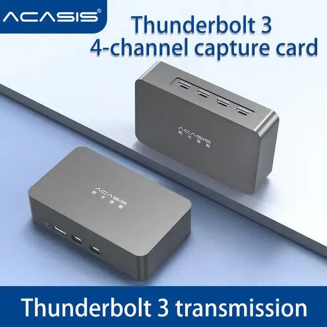  2021 новый дизайн высокоскоростной DP порт UHD VCR захват видео 4K60 Thunderbolt 3 4HD MI карта захвата для Amazon прямая