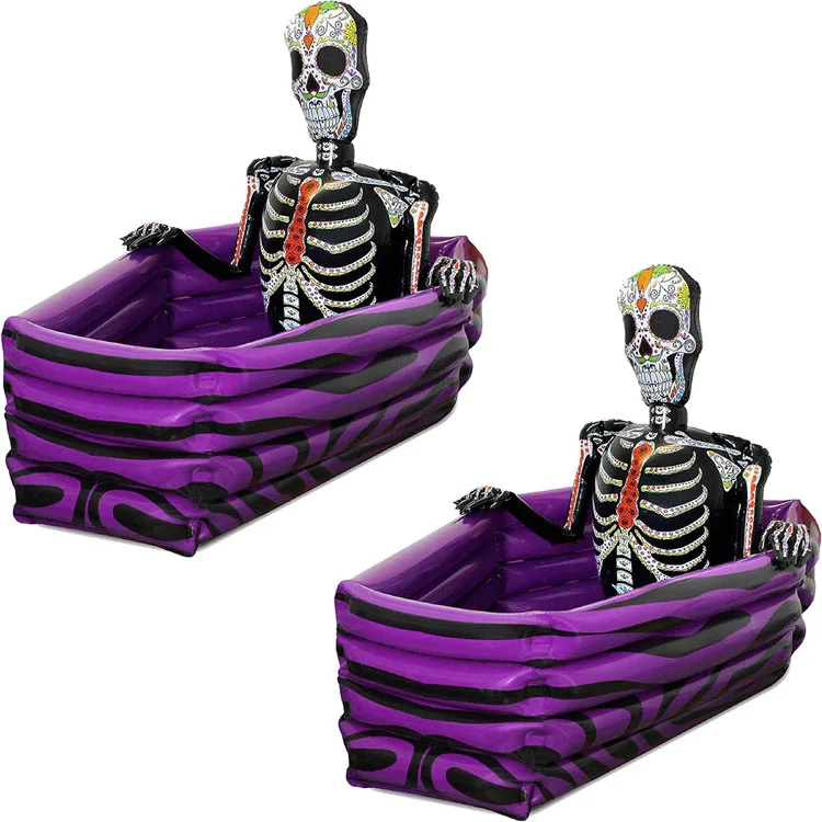 BSCI Approved Factory Wholesaled New Inflatable Coffin Cooler for Halloween Decoration
