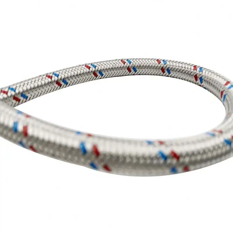 304 stainless steel wire nylon braided tube cold and hot water pipe water inlet hose