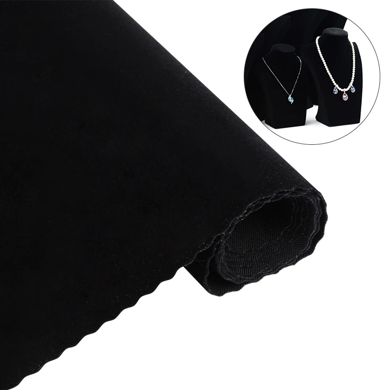 100% Nylon Knitted Flocking Material Flocking Fabric Long Pile Flocked Velvet Fabric