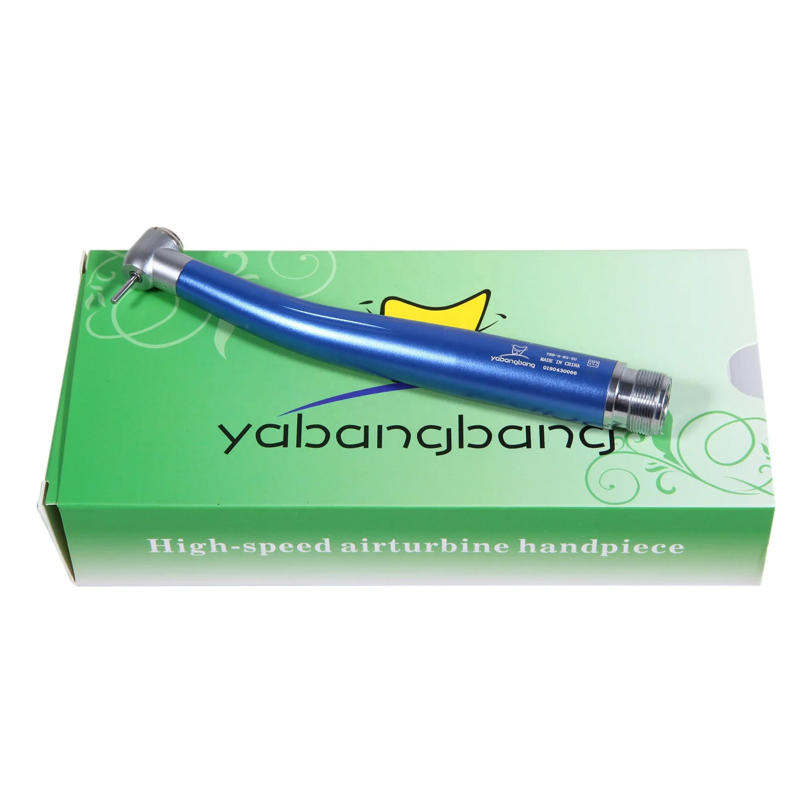 Hot Selling! Dental 2 Hole Standard Head Push Button Air Turbine High Speed Handpiece Blue Color fit NSK PANA MAX