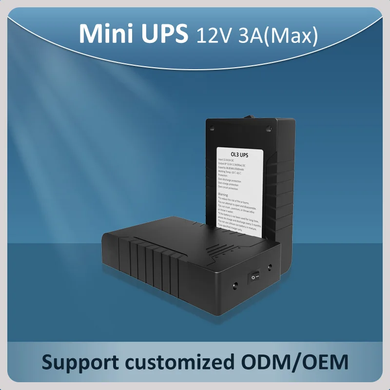 High Energy OL3 12V DC Mini UPS 3500mAh Mini UPS For WIFI/Router/Moden/CCTV