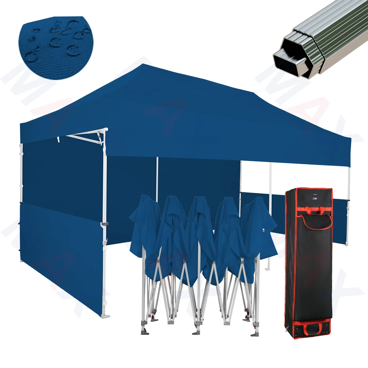 Personalized Design 3x3 3x4.5 3x6 Aluminum Alloy Mega Pop-Up Trade Show Canopy Tent Sidewalls Marquee Event Equipment