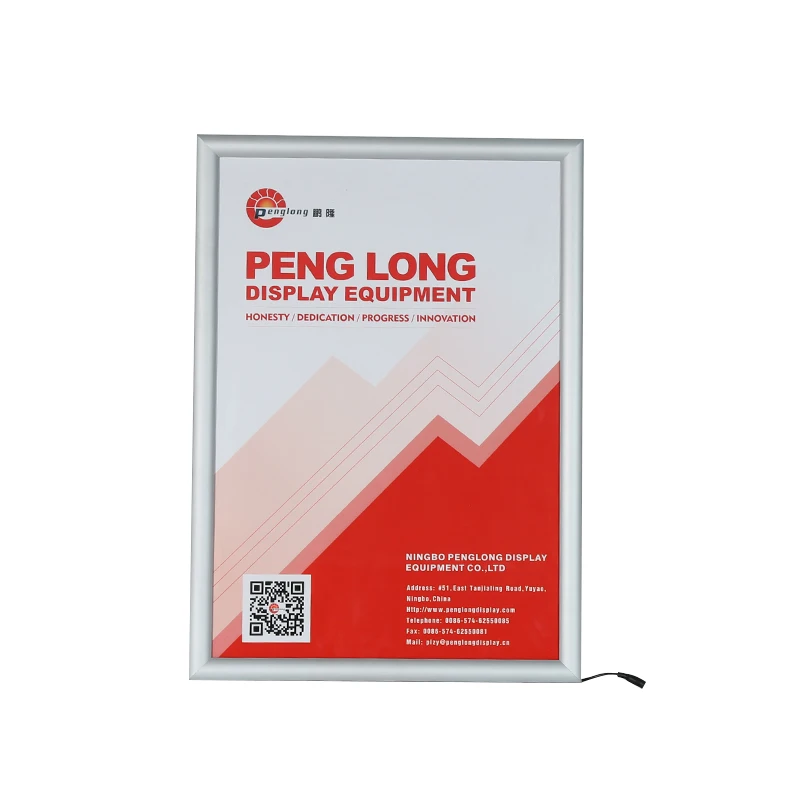 LED Snap Frame Light Box Wall Mount Menu Board for Restaurant Advertising