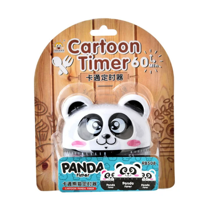 cartoon panda animal shaped custom sound kitchen timer
