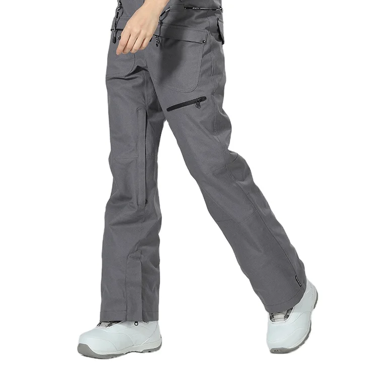 Custom Professional Unisex Windproof Waterproof  Ski Suspender Trousers Snow Bib Pants