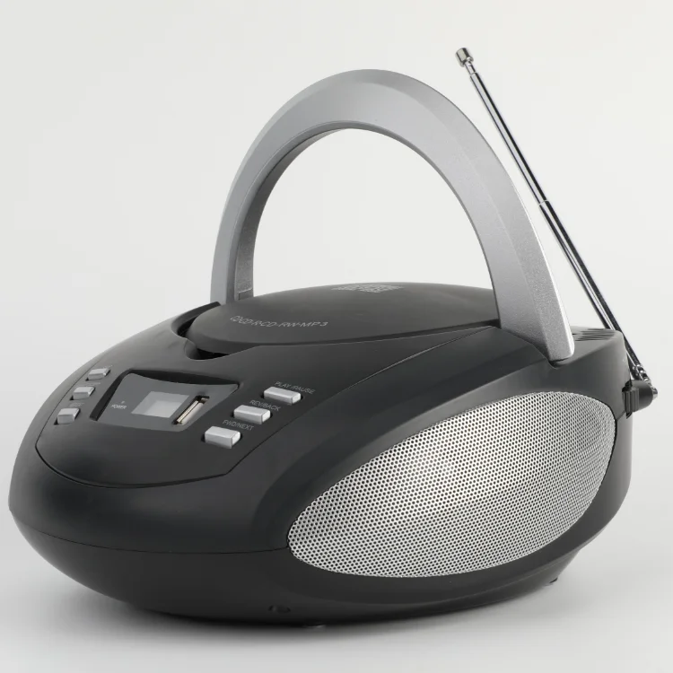 Портативный Ретро FM-радио CD Boombox Cd плеер с FM USB BT