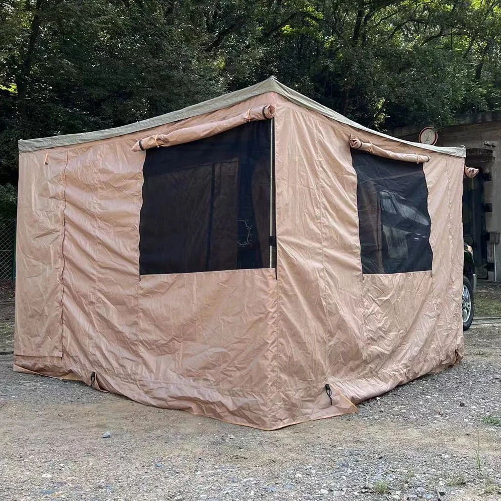 China Wholesale Waterproof Car Awning Tent Foxwing 270 Degree Large Free Standing Awning Extended With Side Wall