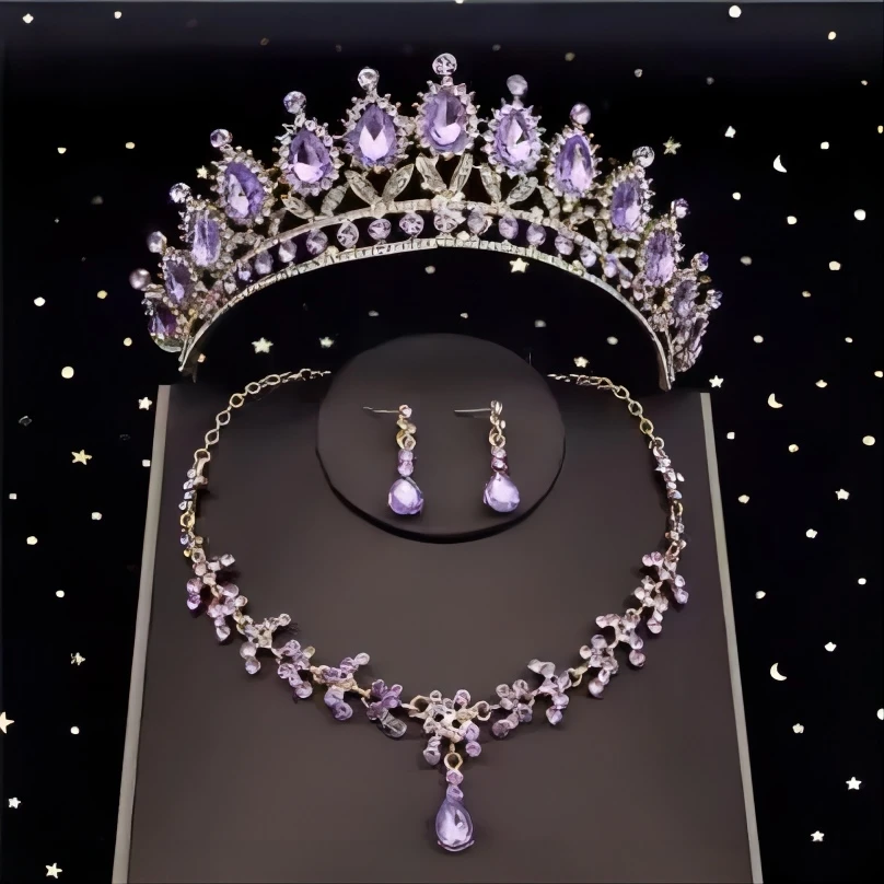 Новая красная свадебная тиара с кристаллами для невесты, большая корона, королева, Золотая Корона со стразами