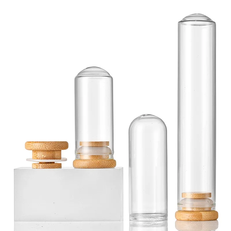 Borosilicate Empty Portable Food-grade Empty Vial Candy Honey Glass Test Tube With Cork