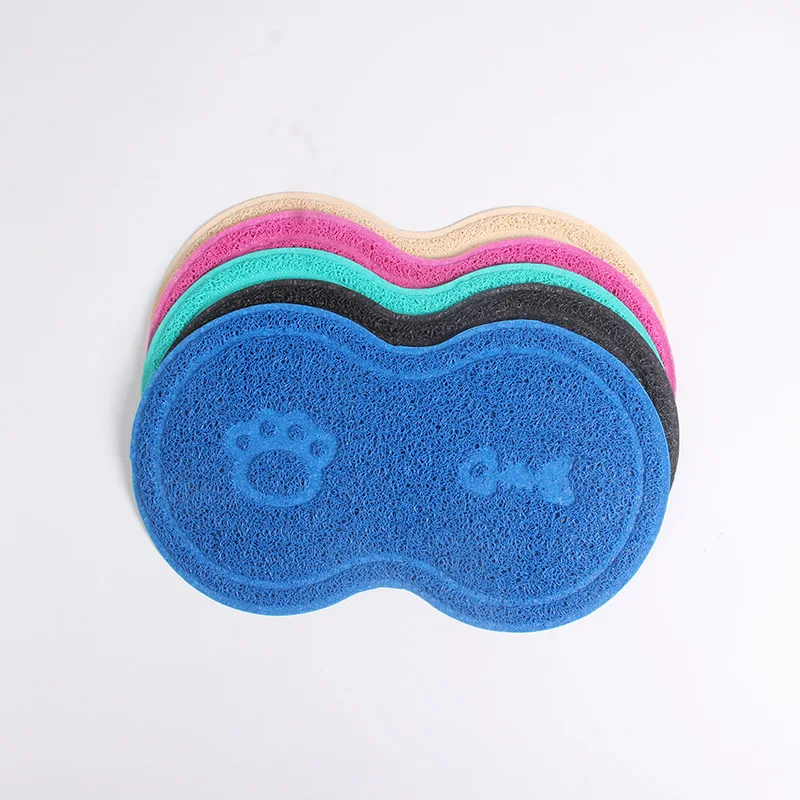 Pet Feeding PVC Mat Waterproof Non-slip Feeding Pad Pet Bowl Food Water Feed Tray for Cats and Dogs