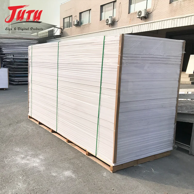 JUTU Factory Price 1220X2440mm Cheap 4x8 ft Black Mica Sheet PVC Sintra Forex Board Advertising Material