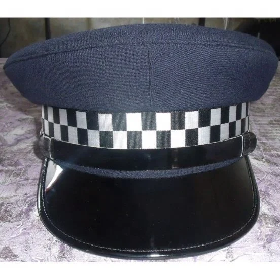 Wholesale Ceremonial Red Band Uniform Cap OEM Marching Band Ceremonial Uniform Accessories Hat Peaked Cap