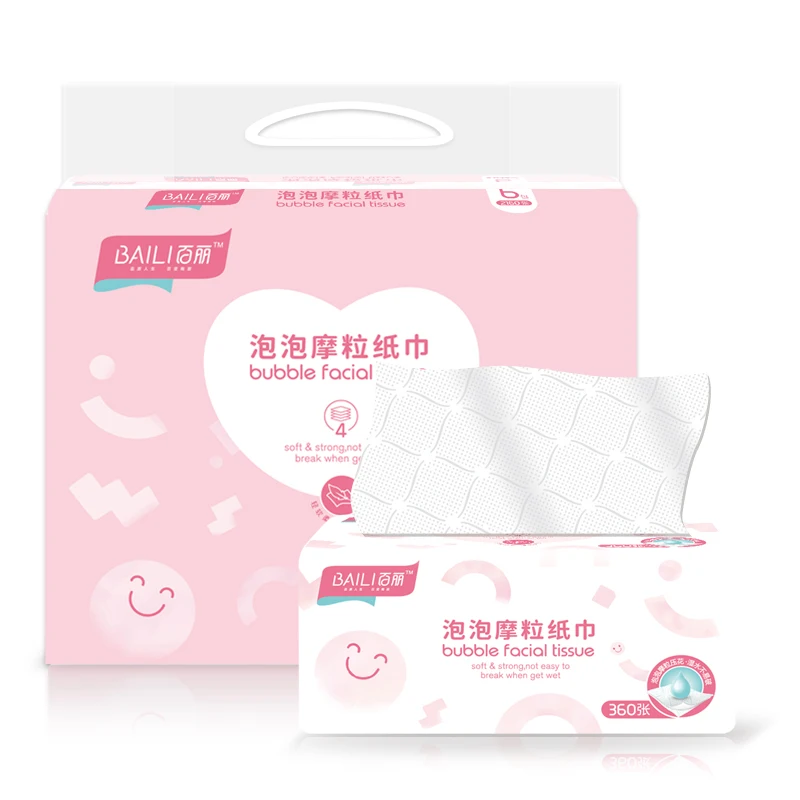 Custom 14.5 Gsm 2 Play Facial Tissue Hotel Kitchen Paper Facial Tissue
