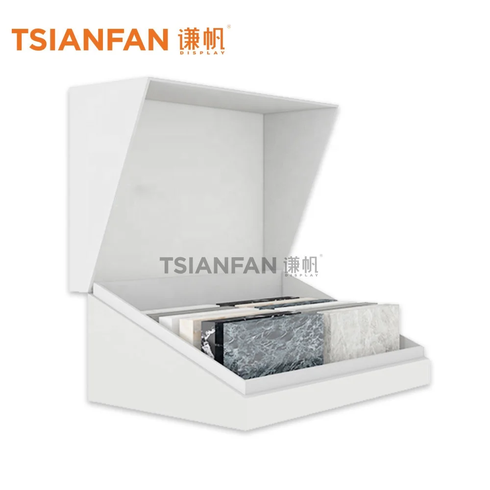 Wholesale custom stone display box tile sample box for granite stones packing stone sample suitcase product sample case