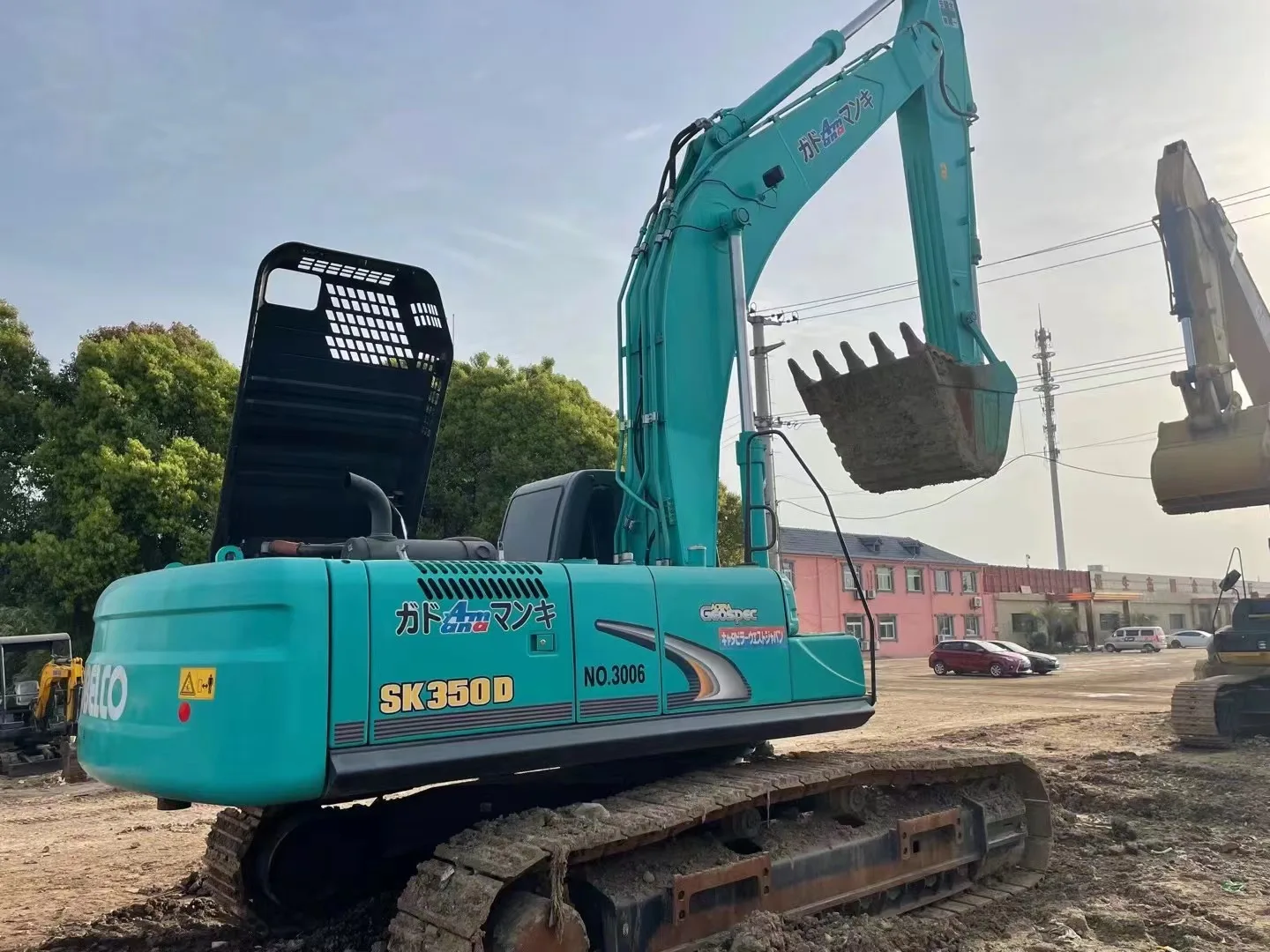 Japan Brand Kobelco 35 Ton Large Crawler Excavator SK350D Second Hand Digger SK350 in Stock for Sale