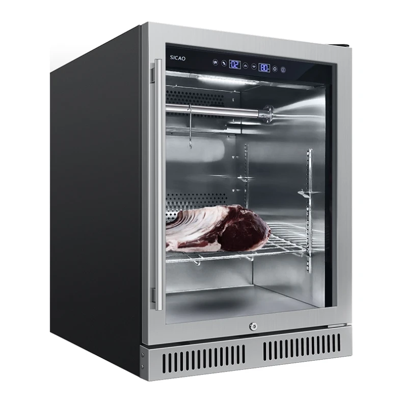 Restaurant Matur Steak Fridge Salami Moisture Control Refrigeration Dry Aging Refrigerator