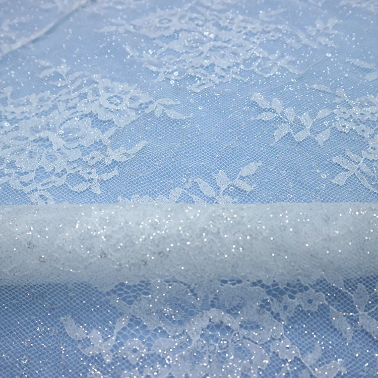 High Quality french lace tulle For Women,  Textile Material white french lace fabric For Garment